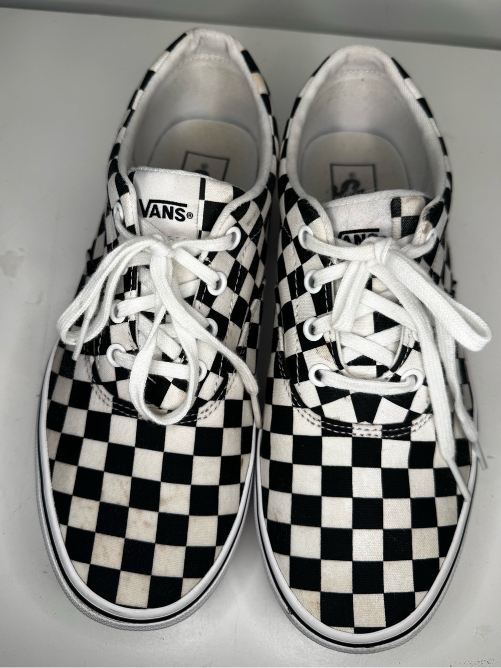 WOMENS size 9.5 CHECKERED VANS